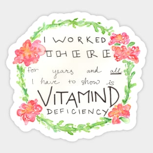 Vitamin D Deficiency Sticker